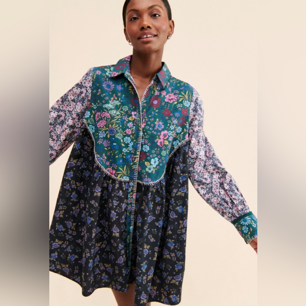 NWT Free People My Time Shirtdress